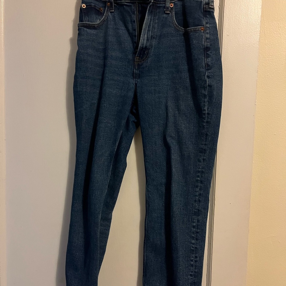Abercrombie & Fitch Dark Blue Straight Leg Jeans